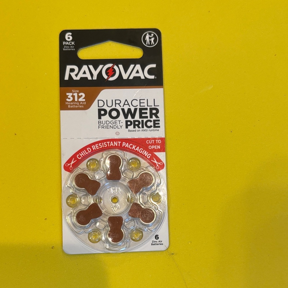 Hearing Aid Batteries - Brown